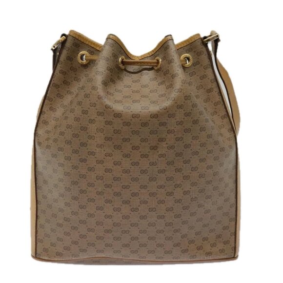 GUCCI Micro GG Supreme Shoulder Bag Beige Gold - Picture 2 of 15